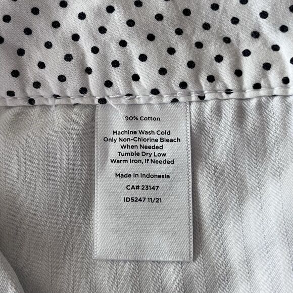 NWT Talbots Pants Womens 14 Blue White Seersucker Perfect Crop Striped Ankle - Picture 7 of 15